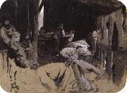 Tom roberts First sketch for Shearing the Rams china oil painting artist